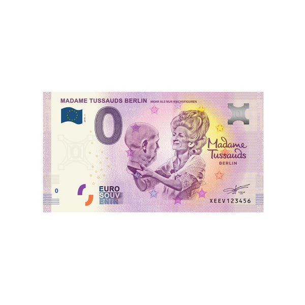 ⁣⁢Null-Euro-Gedenkschein - Madame Tussauds Berlin - Deutschland - 2019⁤⁣