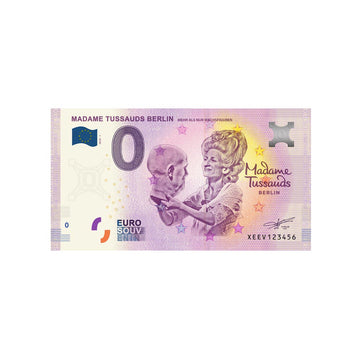 Souvenir Ticket van Zero Euro - Madame Tussads Berlin - Duitsland - 2019