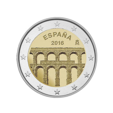 espagne 2016 2 euro aqueduc segovie