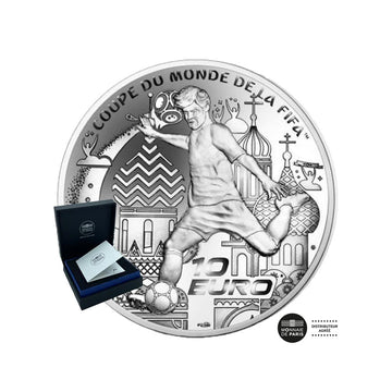 FIFA -Weltmeisterschaft Russland - Währung von 10 € Silberqualität - Vintage 2018