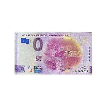 Billet souvenir de zéro euro - Helene Schjerfbeck-1862/1946 Toipilas - Finlande - 2022