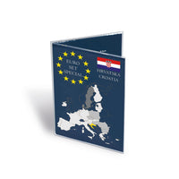 Álbum de coleção para 1 série de peças de euro croácia