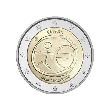 espagne 2009 2 euro 10 ans l'EMU