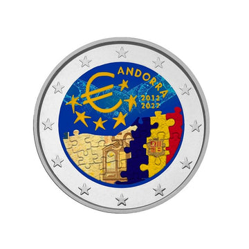Andorra 2022 - 2 euro commemorative - 10 years of the monetary agreement between the European Union and the Principality - BU