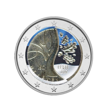 Estonia 2017 - 2 Euro Commemorative - Centesimo dell'elezione dell'Assemblea Estone - Colorized #2