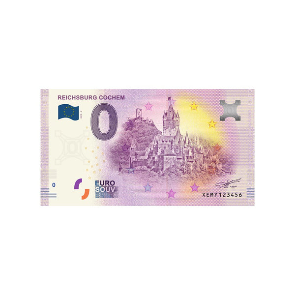 ⁣⁢Souvenir-Null-Euro-Schein - Reichsburg Cochem - Deutschland - 2019⁤⁣