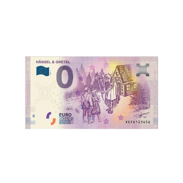 Souvenir ticket from zero to Euro - Hänsel & Gretel - Germany - 2019