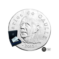 Charles de Gaulle - Monnaie de 10€ Argent - BE 2015