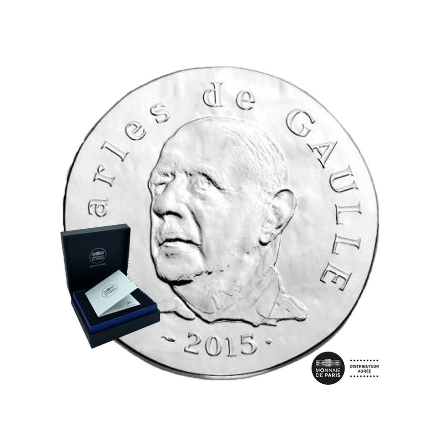 Charles de Gaulle - valuta di € 10 denaro - BE 2015