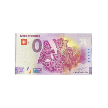 Souvenir ticket from zero to Euro - Knies Kinderzoo - Switzerland - 2022