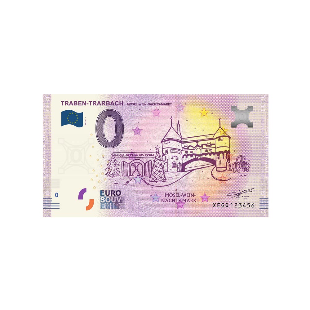 Souvenir ticket from zero euro - traben trarbach - Germany - 2019