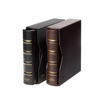 Numis rings binding, classic design, with leather protective case