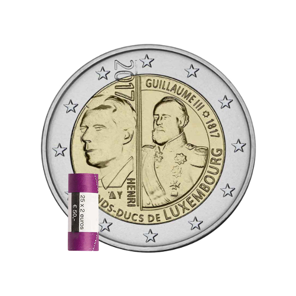 Luxembourg 2017 - 2 Euro Commémorative - 200ème anniversaire du Grand Duc Guillaume III