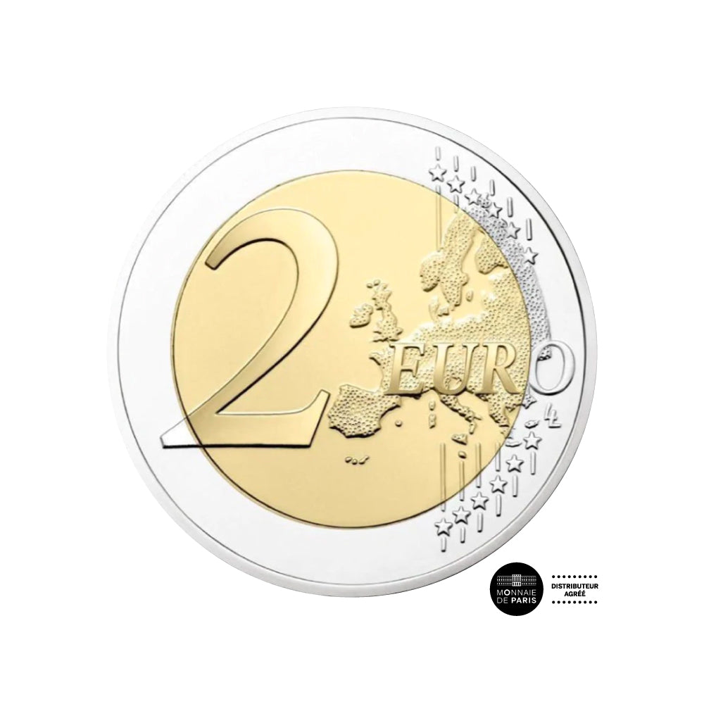 França - 2 euros comemorativo - 35 anos do programa Erasmus - seja 2022