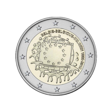 Belgique 2015 - 2 Euro Commémorative - 30ème anniversaire du drapeau européen