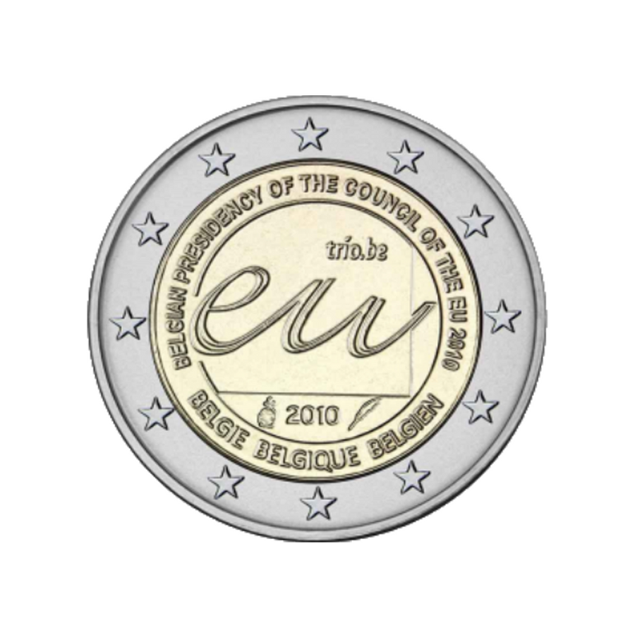 België 2010 - 2 Euro Herdenkingsvermogen - Belgisch presidentschap van de Europese Unie