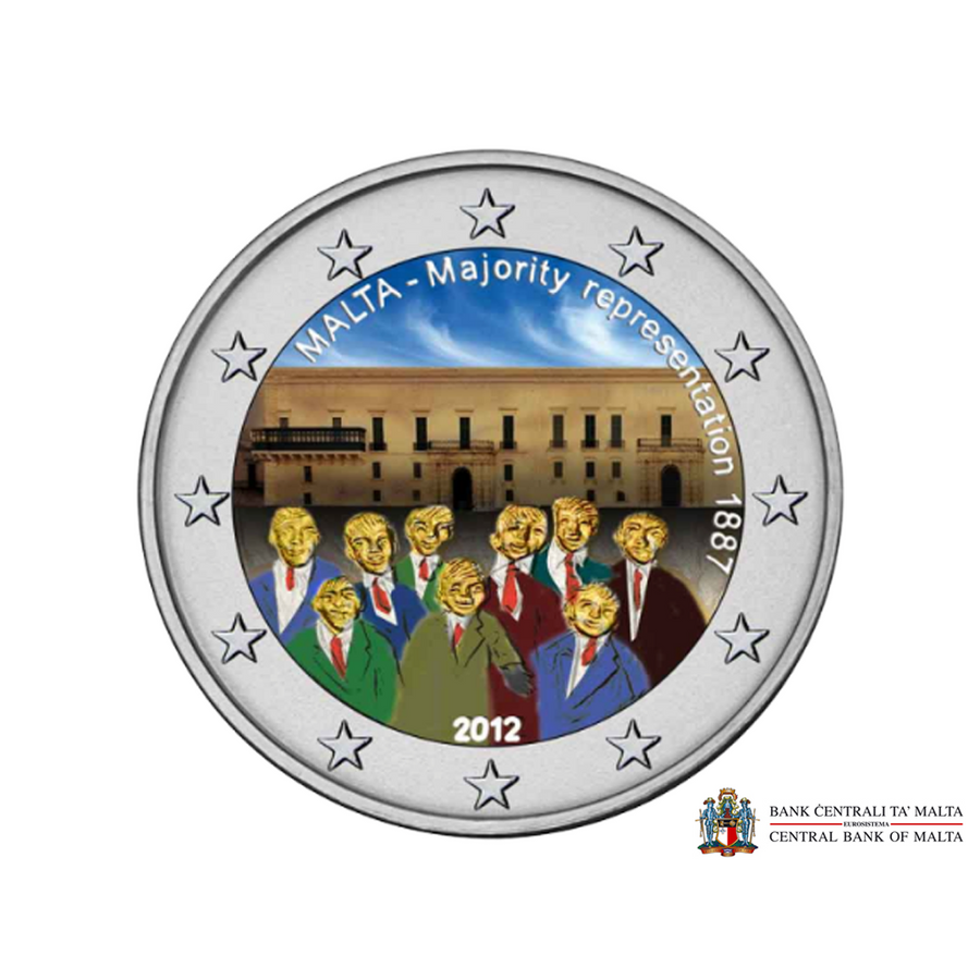 Malta 2 euros 2012 - 1887 majority representation