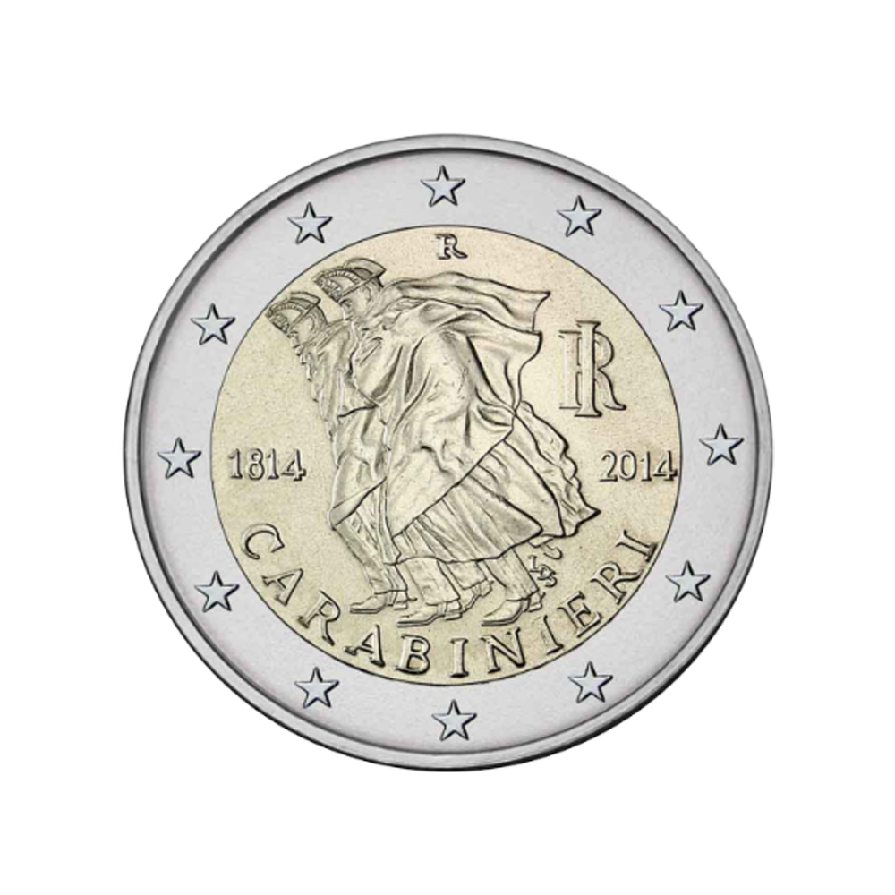 Italy 2 Euro 2014 - 200th anniversary of the carabinier player