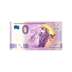 ⁣⁢Zero Euro Souvenir Banknote - GP San Marino e della Riviera di Rimini - Italy - 2021⁤⁣