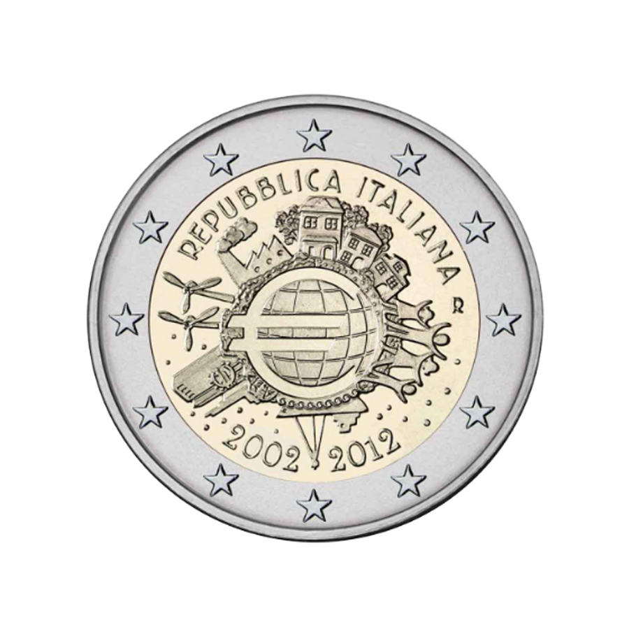 Italy 2012 - 2 euro commemorative - 10 years of the euro