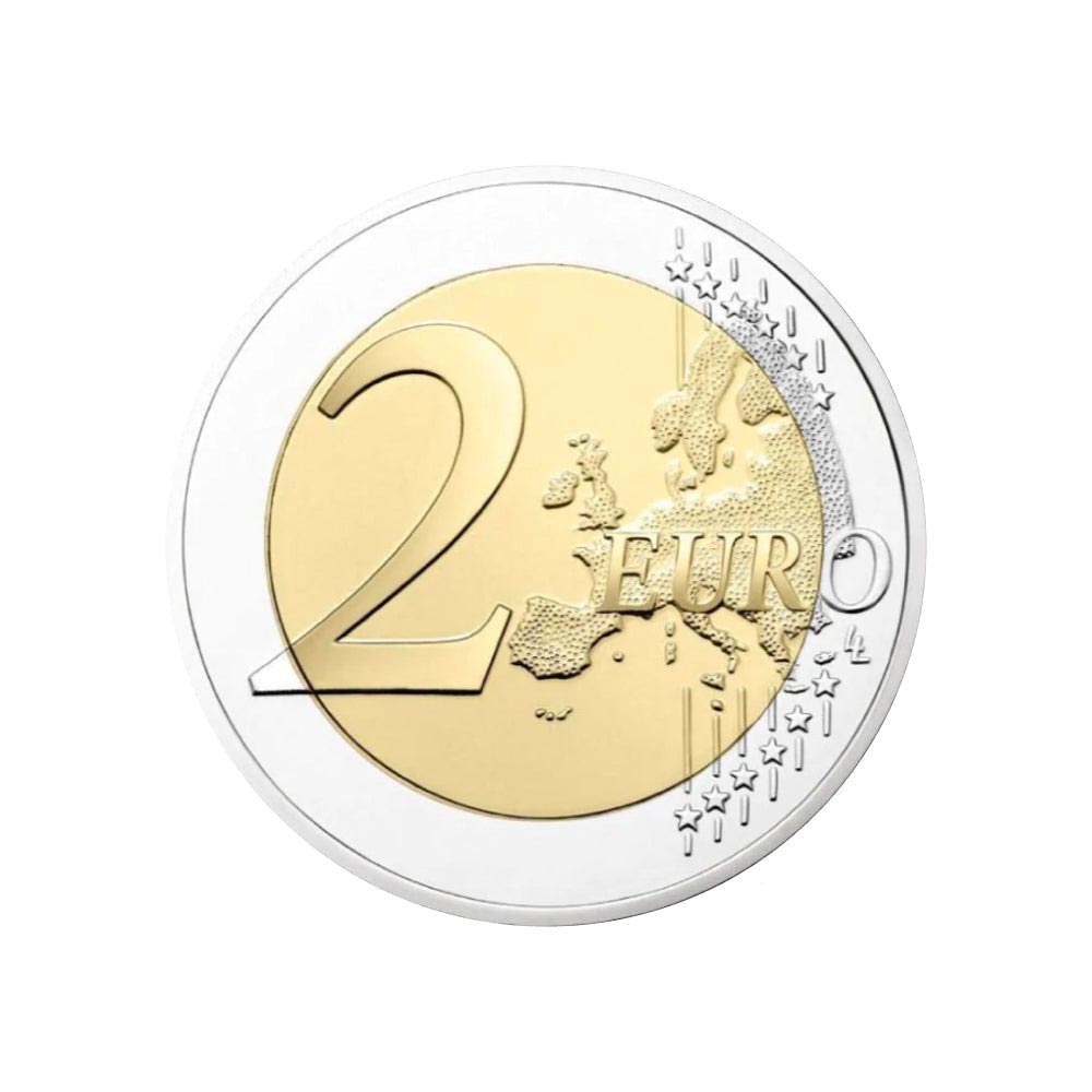 Espanha - 2 euros comemorativa - 35 anos do programa Erasmus - 2022