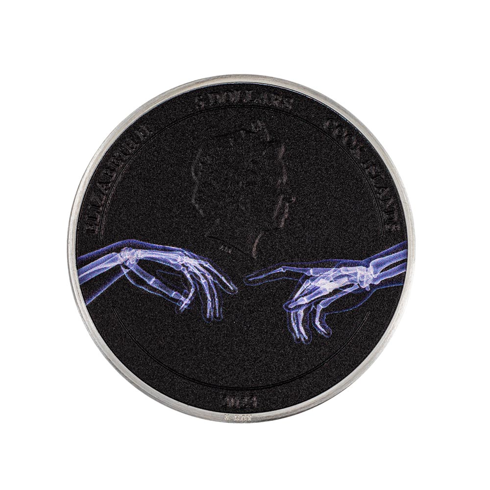 X-Ray – Creation of Adam - Monnaie de 5 Dollars - BE 2023