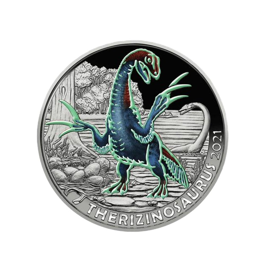 Österreich 2020 - 3 Euro Gedenk - Therizinosaurus - 6/12