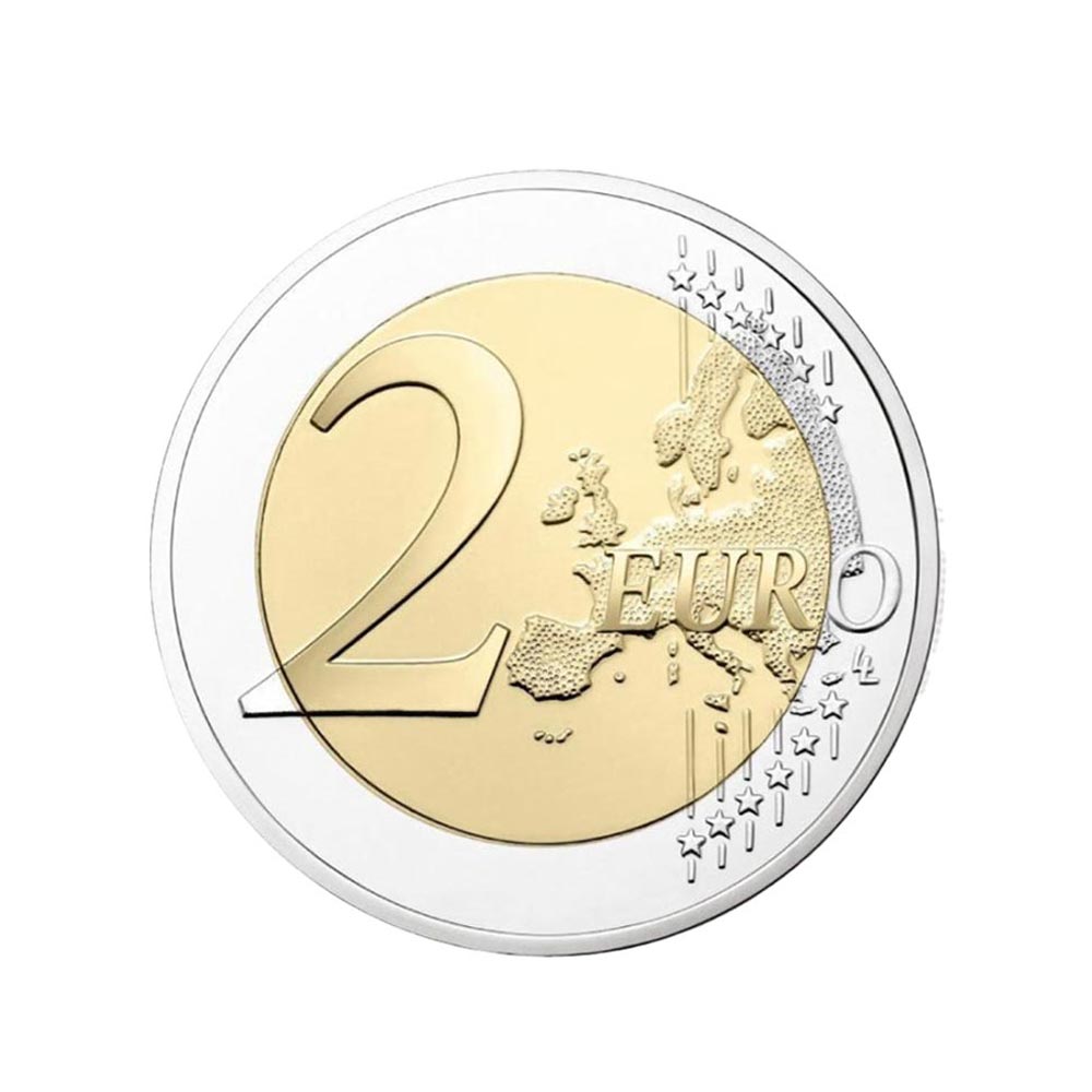 Luxemburgo - 2 Euro - 2021 - 40 anos de casamento do Grand Duke Henri - alívio