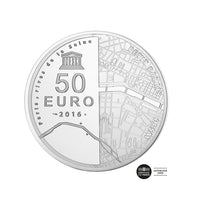 UNESCO - Rives de Seine - Musée d'Orsay - dinheiro de € 50 dinheiro - seja 2015