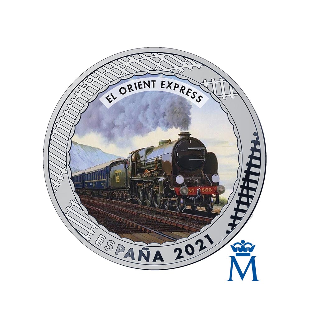 Spanien 2022 Box - History of Railways - Los von 20 Währungen von 1,5 Euro