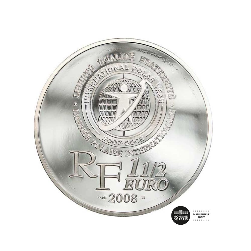Terre Adélie  - Monnaie de 1,5€ Argent - BE 2008