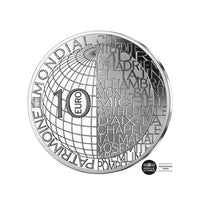 UNESCO - MONT SAINT MICHEL - Moeda de € 10 prata ser - 2020