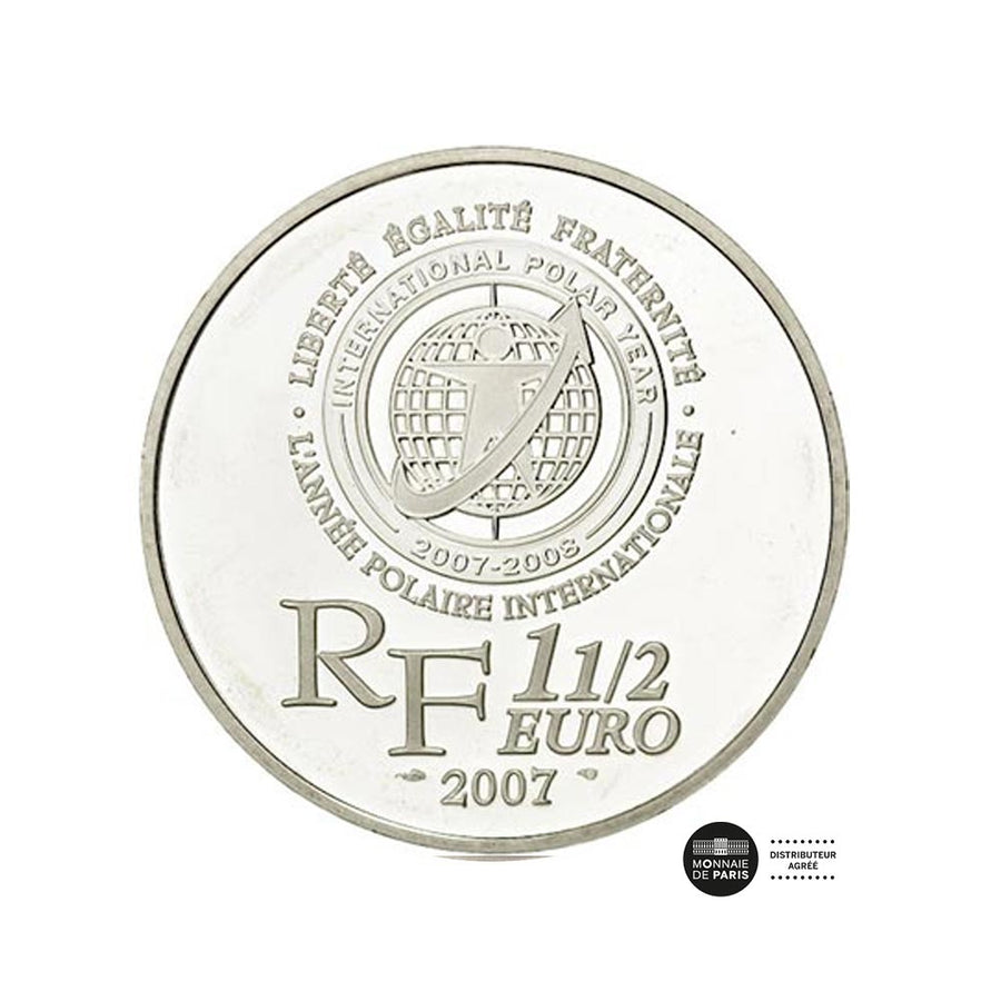 Paul-Emile Victor - Monnaie de 1,5€ Argent - BE 2007
