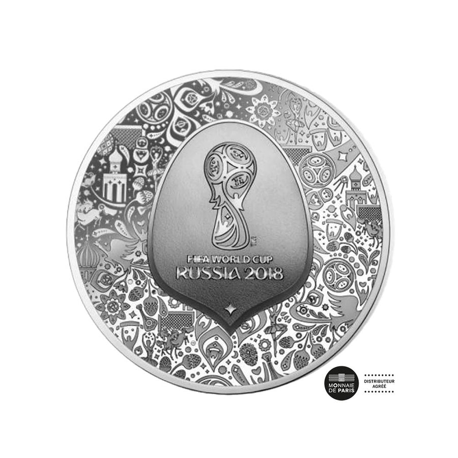 FIFA -Weltmeisterschaft Russland - Währung von 10 € Silberqualität - Vintage 2018