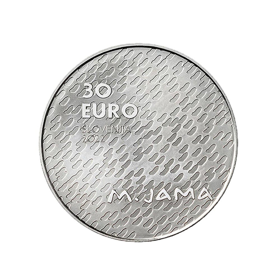 Slovenië - 30 Euro geldgeld - 150 jaar vanaf de geboorte van Matija Jama - Be 2022