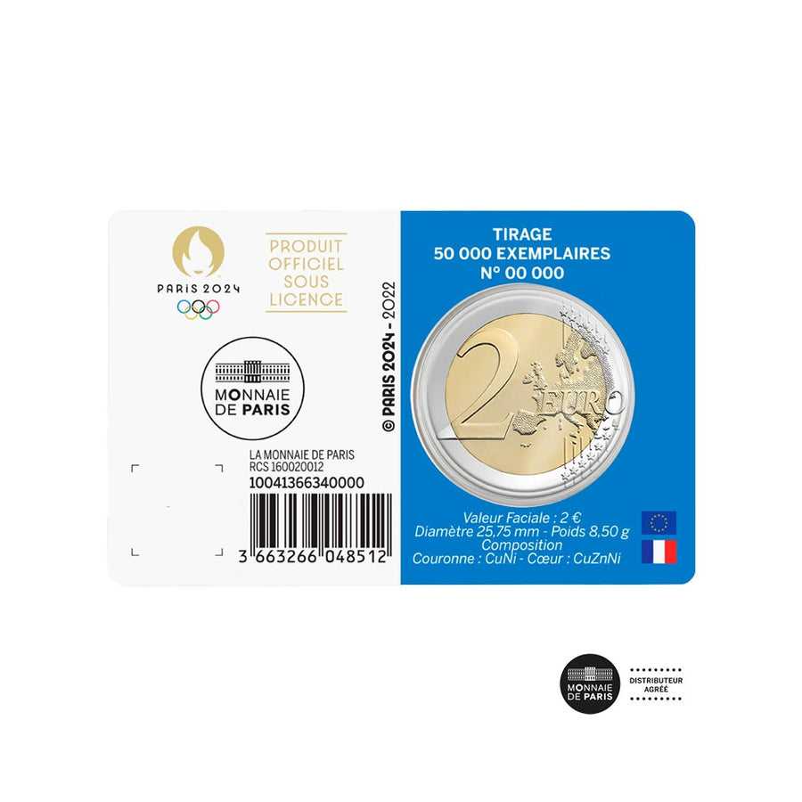 Jeux Olympiques de Paris 2024 - 2€ Commémorative BU 2/5 - Année 2