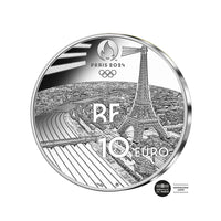 Pariser Olympischen Spiele 2024 - Set von 4 Währungen von 10 € Geld - 2022 sein