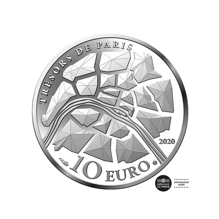 Trésors de Paris - Champs-Elysées - Monnaie de 10 euro Argent - BE 2020