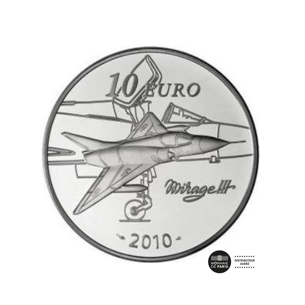 Marcel DASSAULT - Monnaie de 10€ en alliage aéronautique - BE 2010