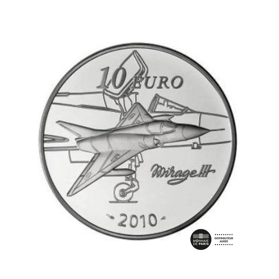 Marcel DASSAULT - Monnaie de 10€ en alliage aéronautique - BE 2010