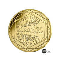 monnaie de paris monnaie de 500 euro asterix or vague 1 bu 2022