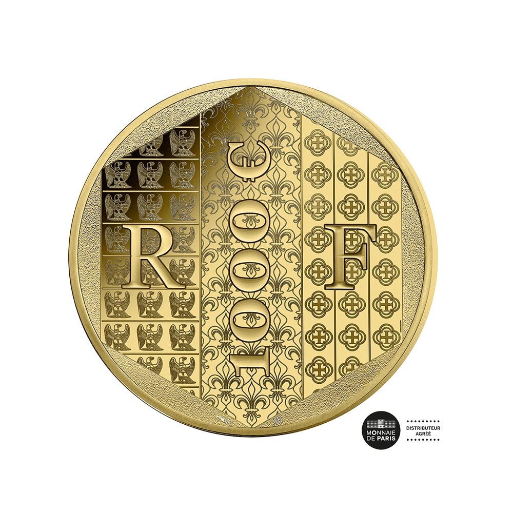 Les Ors de France - Currency of € 1000 Gold - 2023
