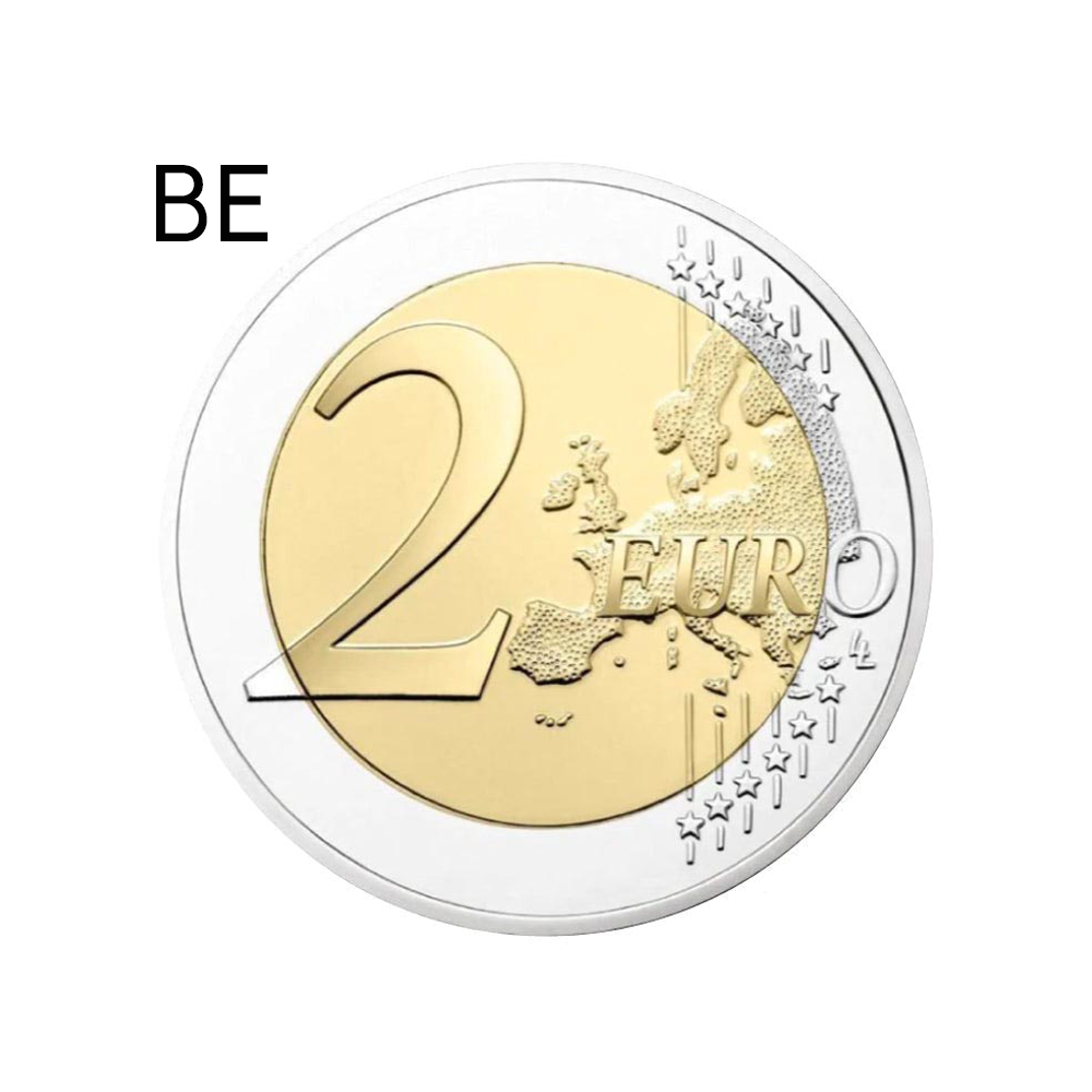 Bélgica - 2 euros comemorativa - 35 anos do programa Erasmus - seja 2022