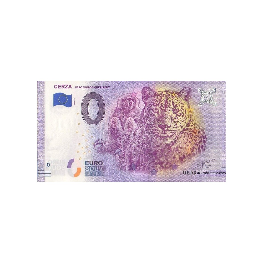 Souvenir -Ticket von Null bis Euro - Cerza 2 - Frankreich - 2020