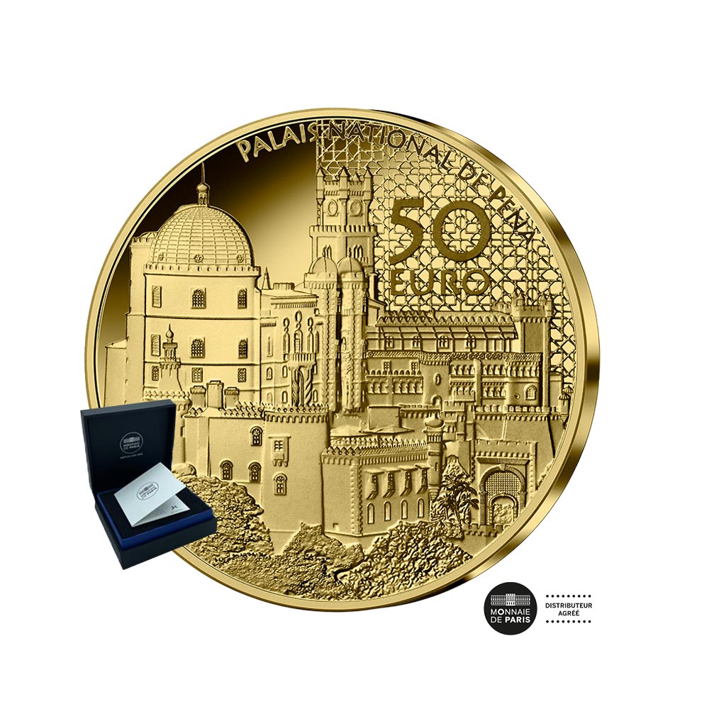 Palácio nacional de Pena - moeda de € 50 ou 1/4 oz - seja 2023