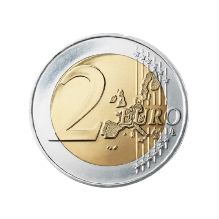 Luxembourg 2015 - 2 Euro Commémorative - 15e Anniversaire De L'accession Au Trône De SAR Le Grand-Duc - Colorisée