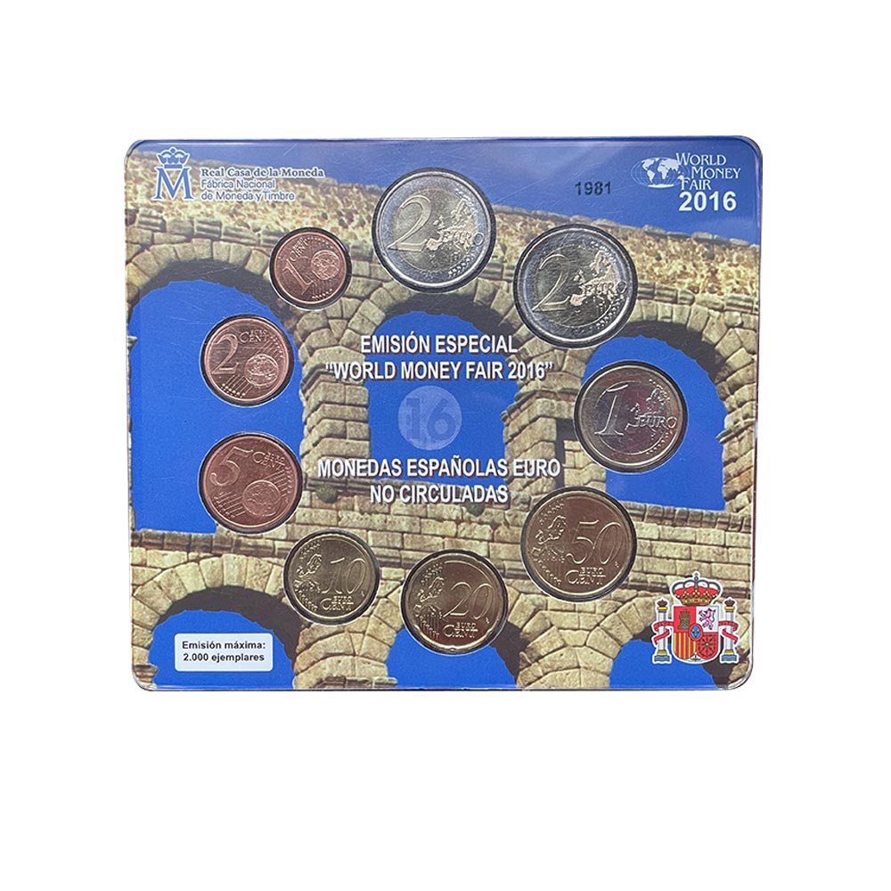 Miniset Spagna - World Money Fair 2016 - BU