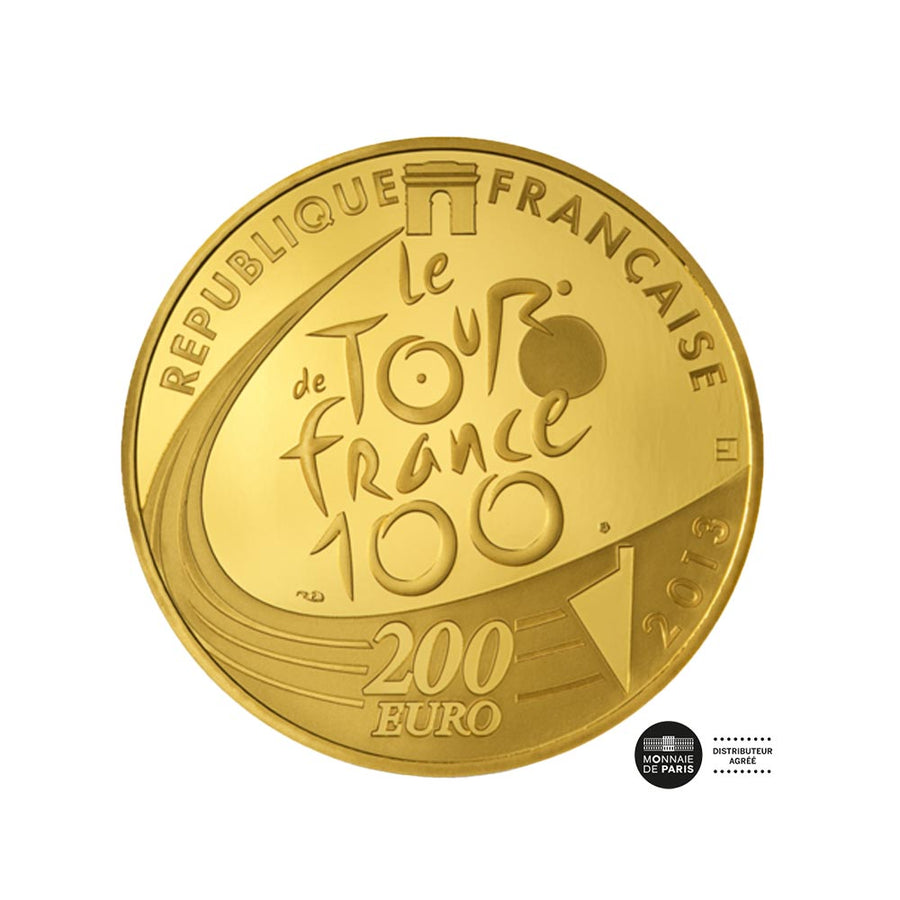 Tour de France - money of 200 € Gold - Be 2013