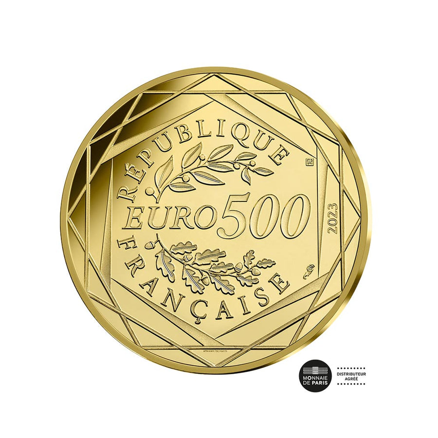 Pariser Olympischen Spiele 2024 - Das Maskottchen und die Republik - Geld von 500 € Gold - Bu - Wave 1