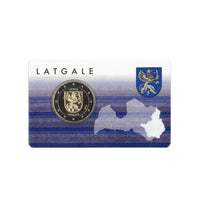 Latvia 2017 - 2 Euro commemorative - Coincard - Kurzeme / Latgale